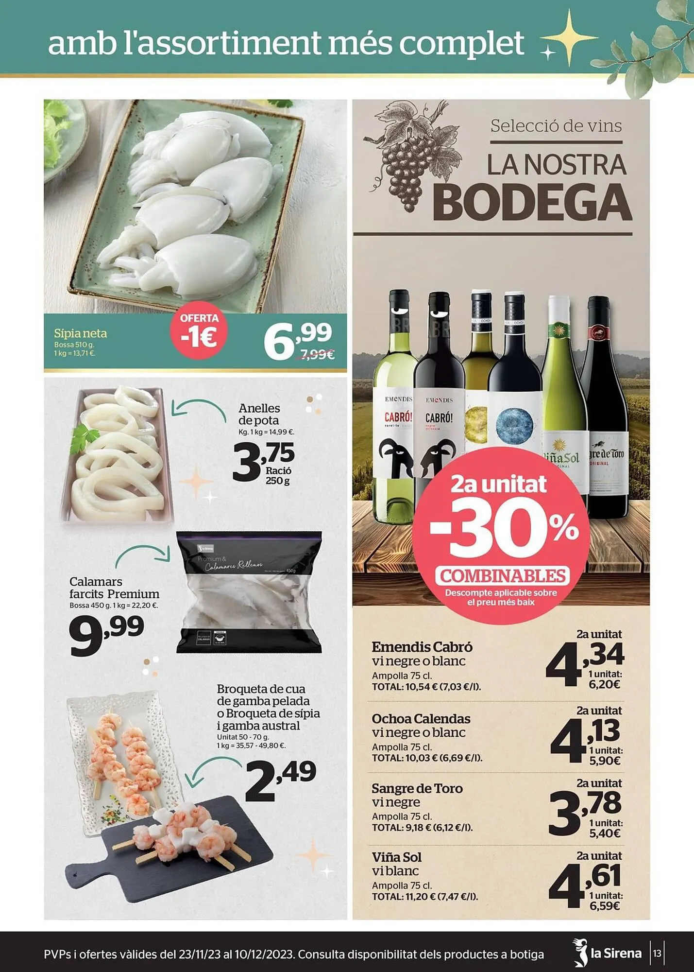 Catálogo de Folleto La Sirena 23 de noviembre al 10 de diciembre 2023 - Página 13