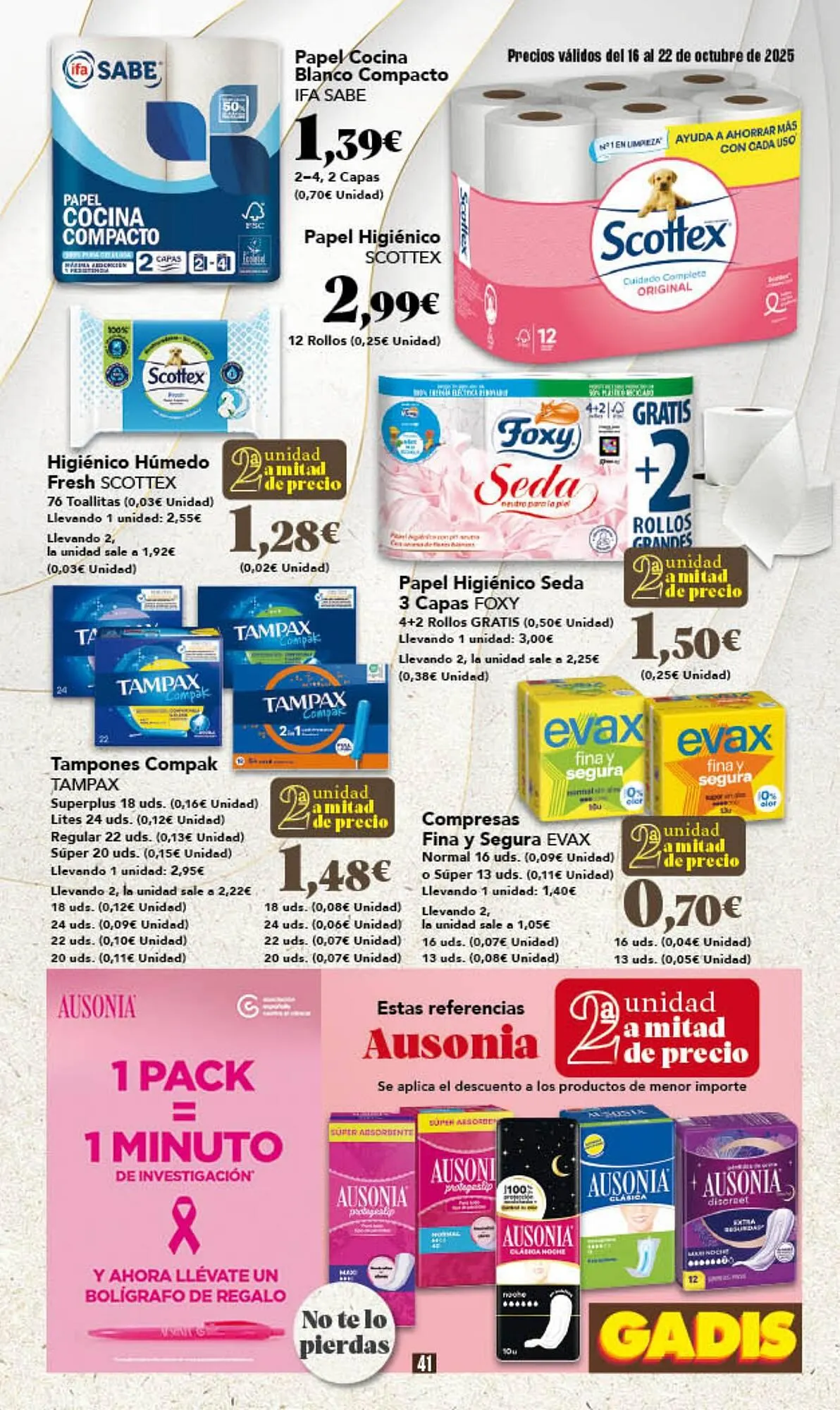 Catálogo de Folleto Gadis 16 de octubre al 22 de octubre 2025 - Página 41
