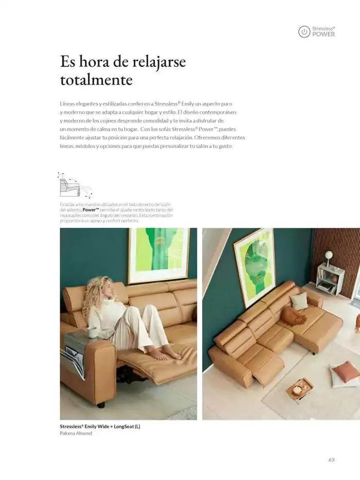 Catálogo de Catálogo Stressless 7 de marzo al 31 de agosto 2025 - Página 63