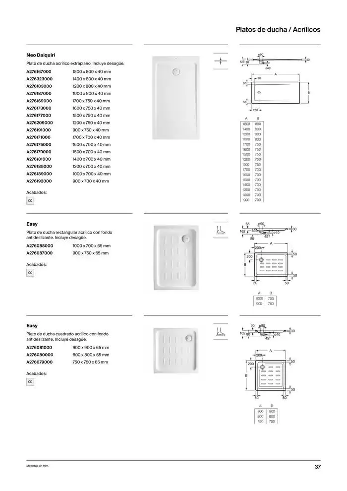 Catálogo de Platos de Ducha, Bañeras y Mamparas 9 de enero al 31 de diciembre 2025 - Página 39