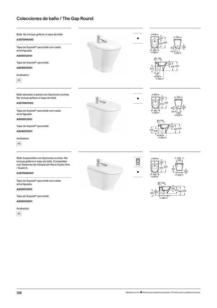 Catálogo de Colecciones de Baño, Muebles y Accesorios 9 de enero al 31 de diciembre 2025 - Página 130