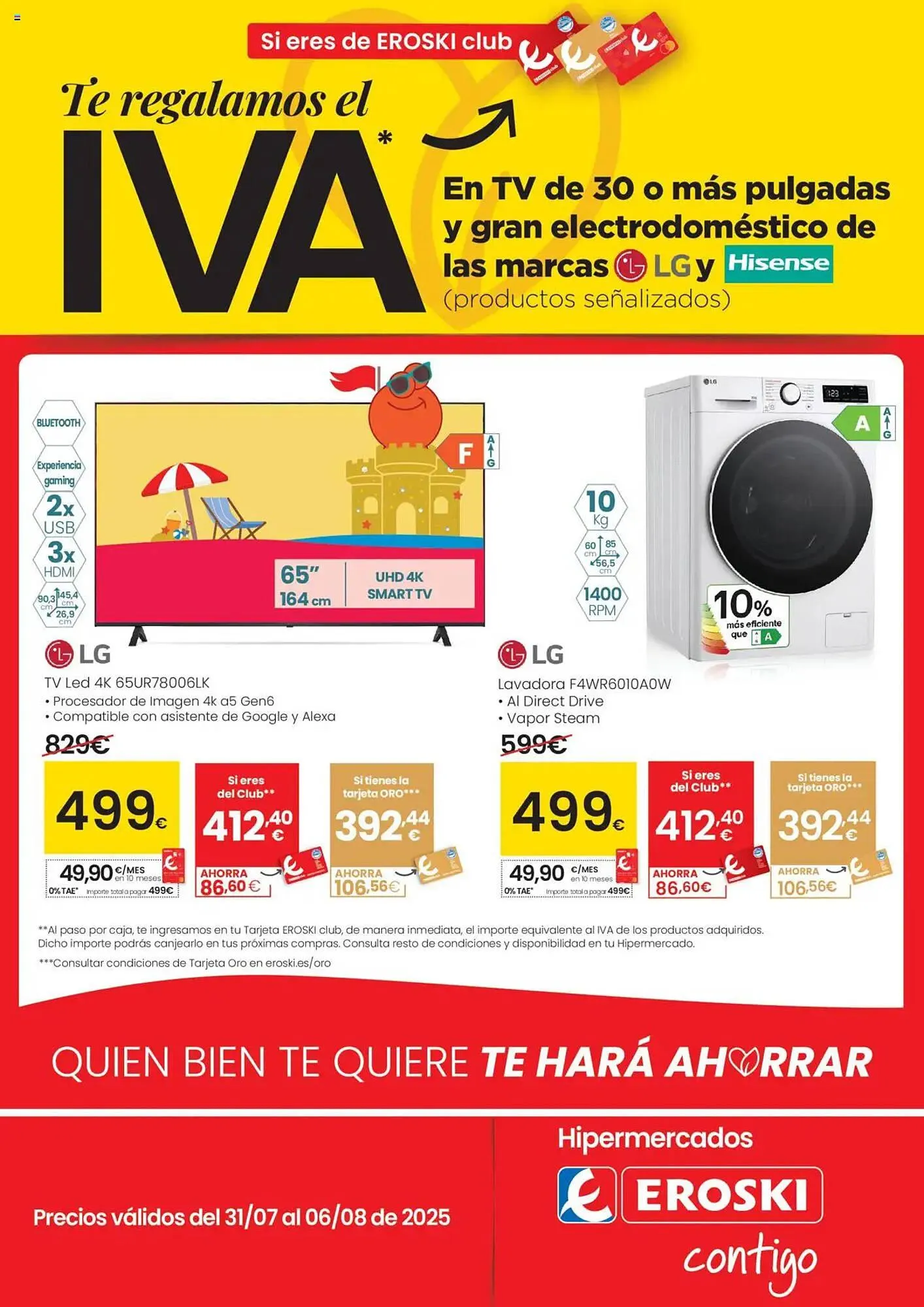 Catálogo de Folleto Eroski 31 de julio al 6 de agosto 2025 - Página 1