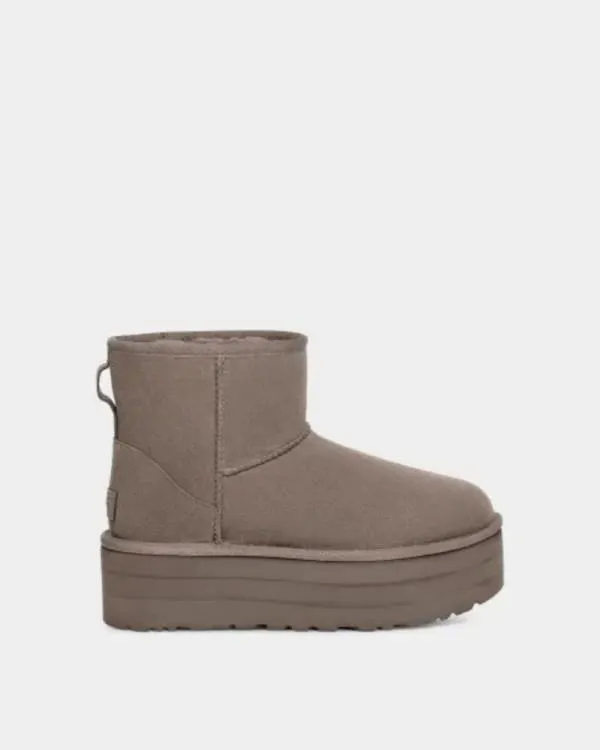 Botas De pelo Australianas Mujer Gris 1134991 CLASSIC MINI PLATFORM