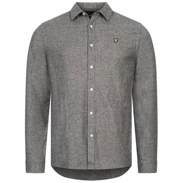 Lyle y Scott Multi Yarn Hombre Camisa de manga larga LW1402V-W377