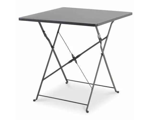 Mesa de Jardín Plegable Gris Saba 70x70x70 cm Blooma