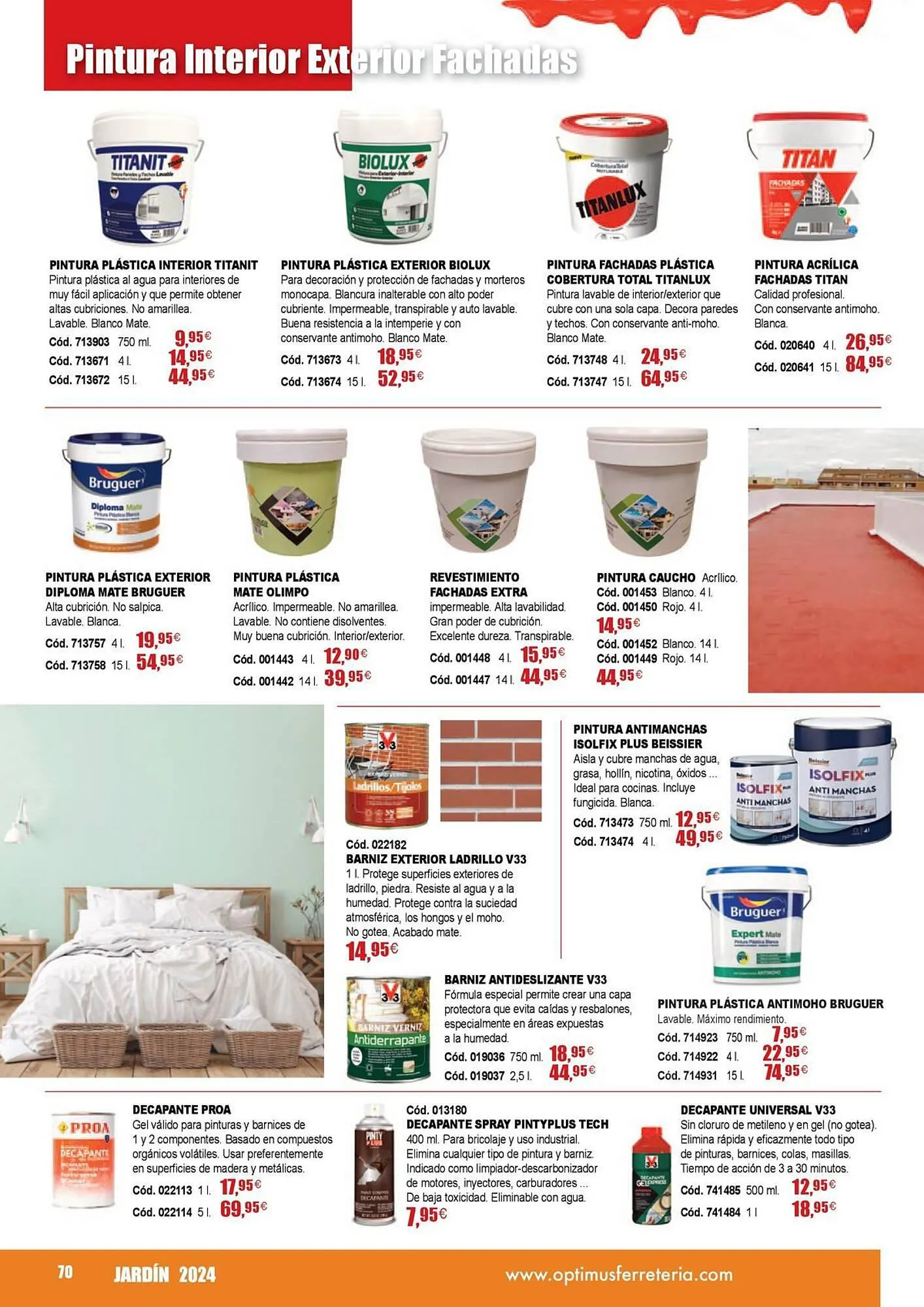 Catálogo de Folleto Optimus 21 de marzo al 31 de agosto 2024 - Página 70