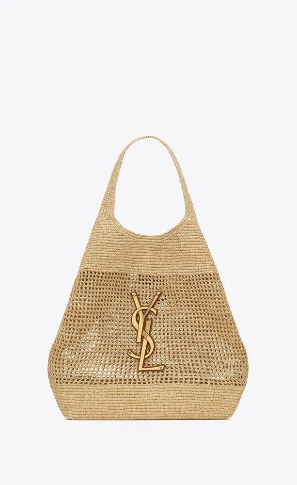 maxibolso shopper icare de croché de rafia