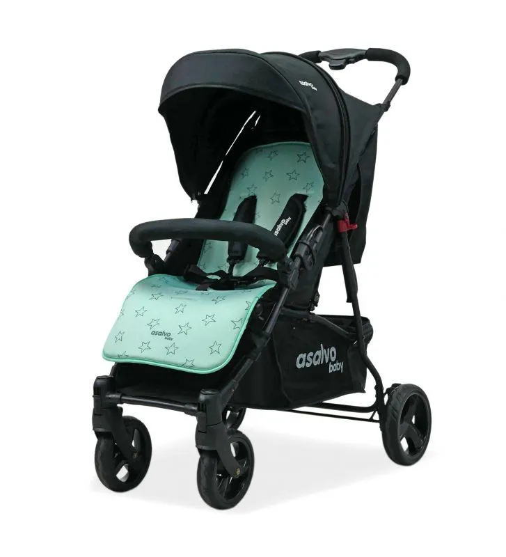 Colchoneta Memory Foam Estrellas Verde