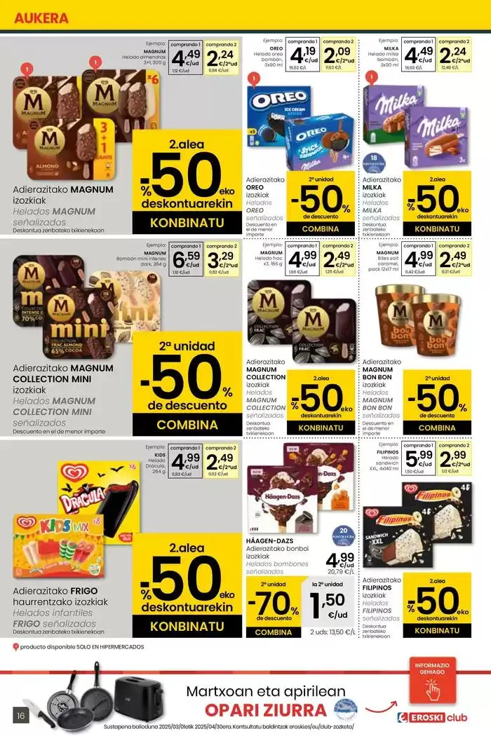 Catálogo de AUKERA OFERTA HIPERMERKATUAK EROSKI 10 de abril al 29 de abril 2025 - Página 16