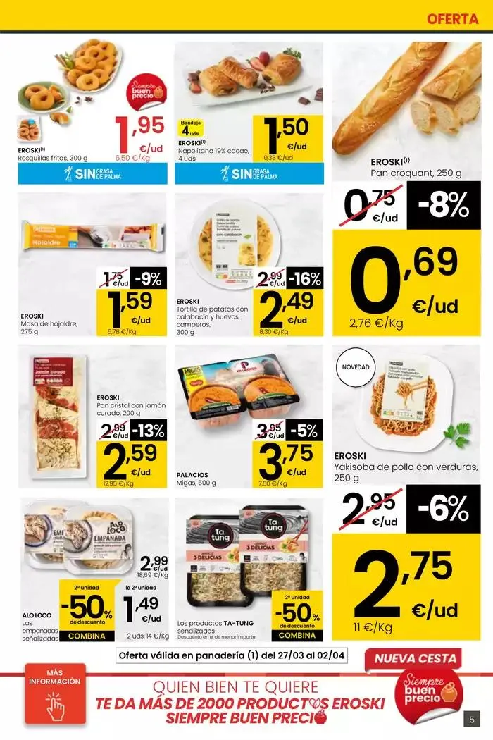 Catálogo de Precio más bajo HIPERMERCADOS EROSKI 27 de marzo al 8 de abril 2025 - Página 5