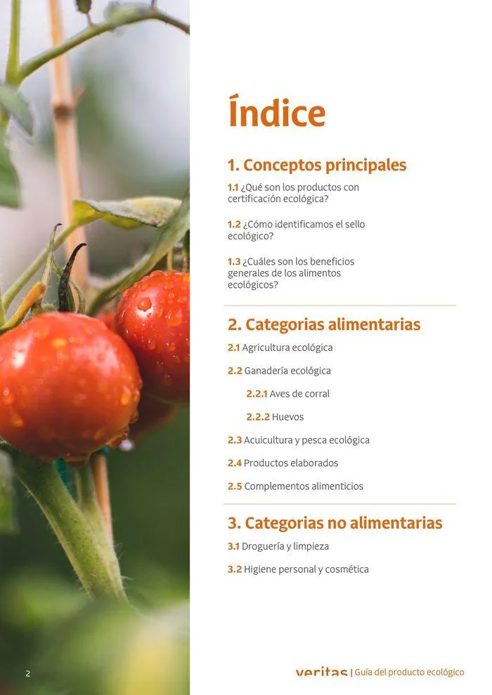 Catálogo de Veritas ABC productos ecológicos 2 de septiembre al 31 de diciembre 2024 - Página 2
