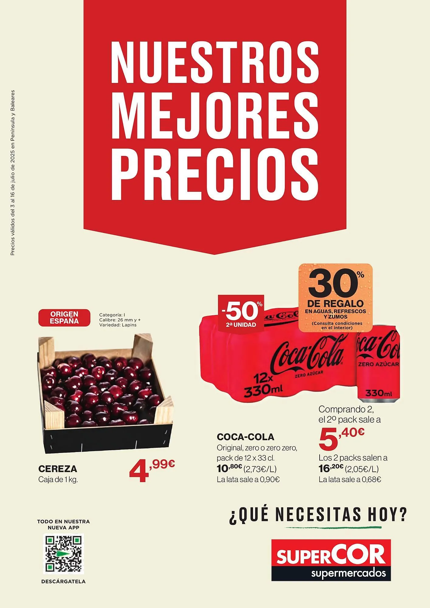 Catálogo de Folleto Supercor 3 de julio al 16 de julio 2025 - Página 1