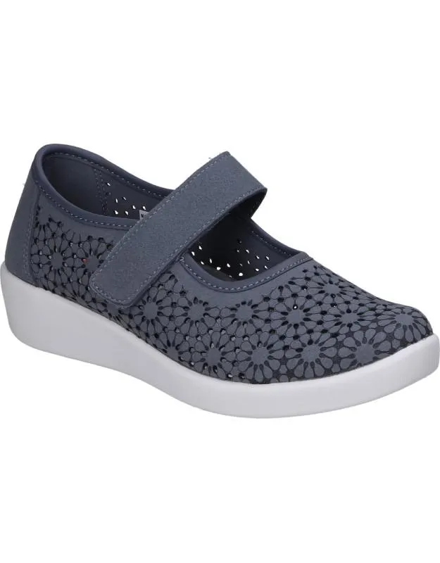Zapatos para mujer plana DOCTOR CUTILLAS 38470 en azul