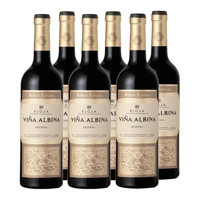 Caja de 6 botellas de 75 cl tinto, Viña Albina Reserva D.O. Ca Rioja