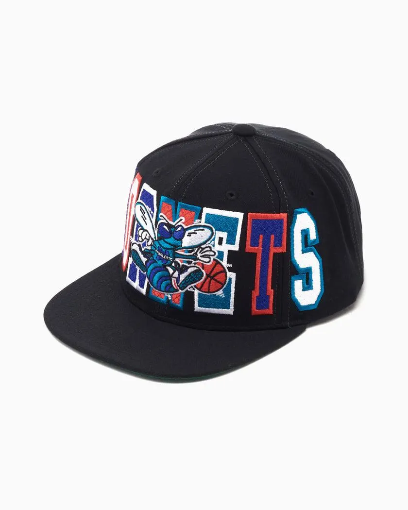Mitchell & Ness NBA Varsity Bust HWC Charlotte Hornets Unisex Snapback Cap
