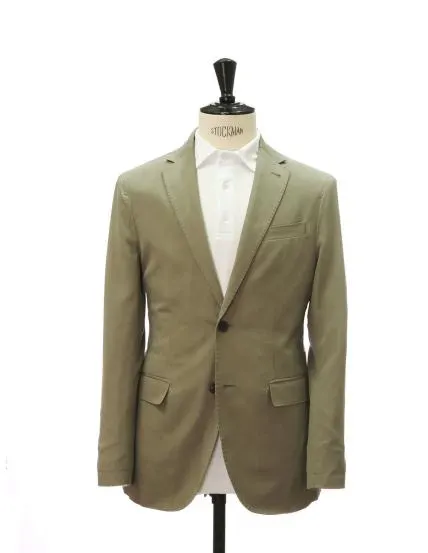 Chaqueta lino tencel lavada Verde