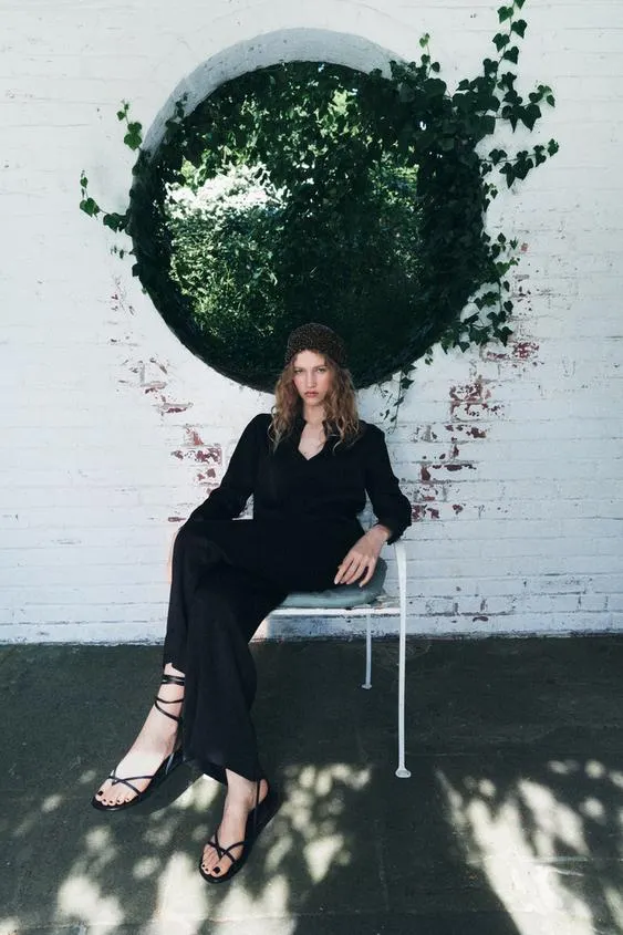 PANTALÓN ANCHO SATINADO ZW COLLECTION