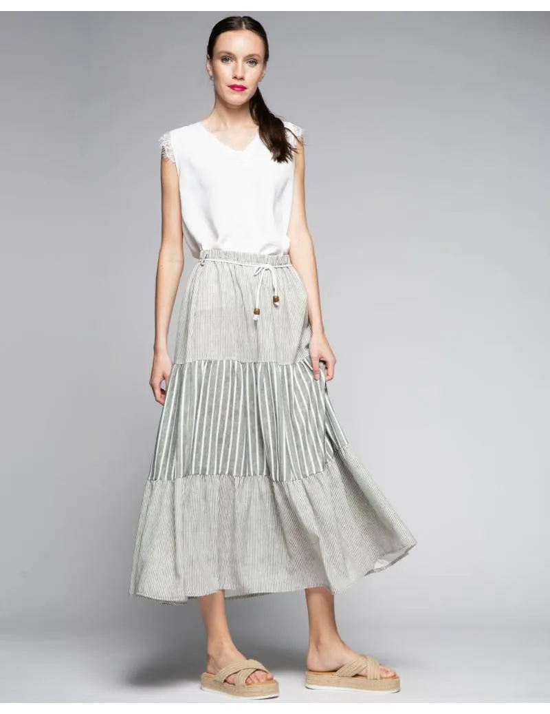 FALDA LARGA VUELO RAYAS