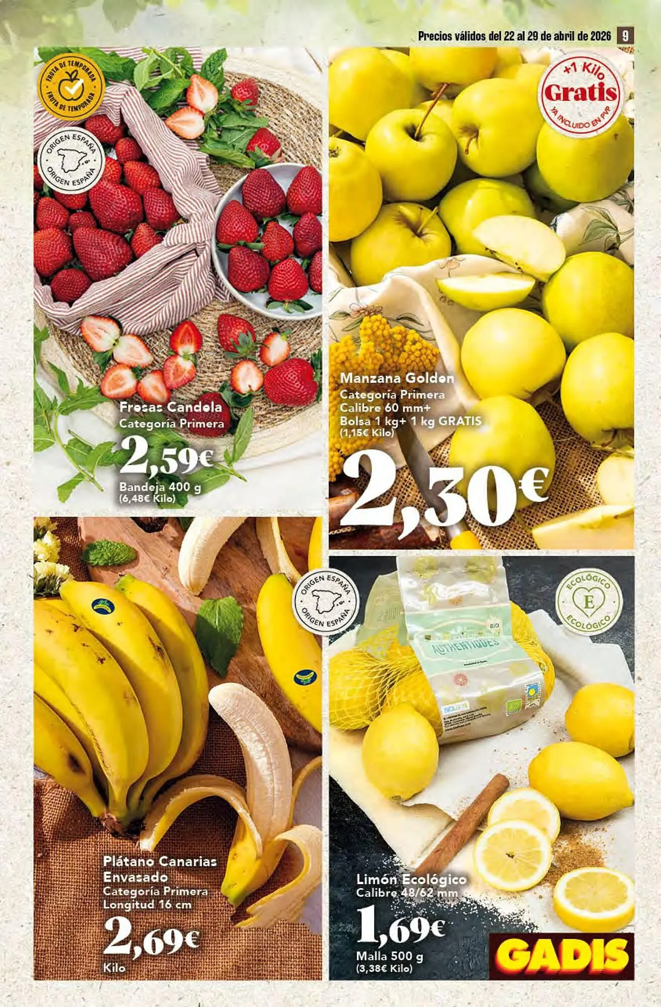 Catálogo de Folleto Gadis 22 de abril al 29 de abril 2026 - Página 9