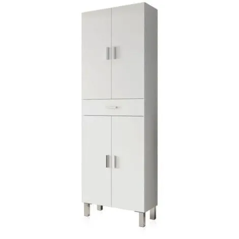 Columna de baño Aruba Blanco brillo 60cm (ancho) x 182cm (alto) - Blanco brillo