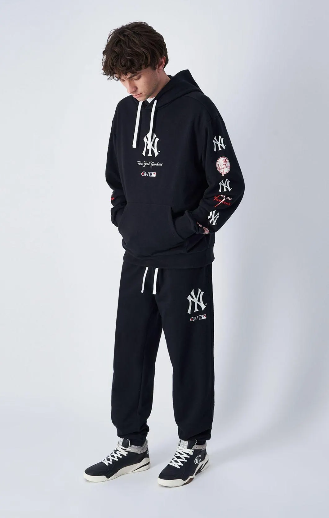 Joggers de felpa francesa bordada MLB