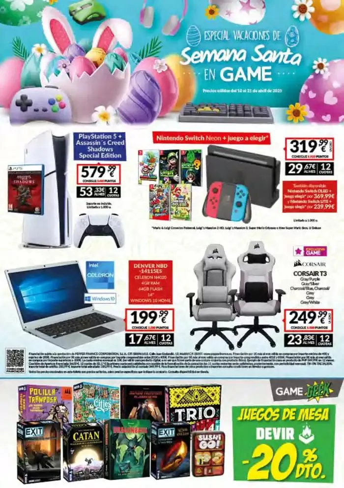 Especial vacaciones de Semana Santa en game - 1