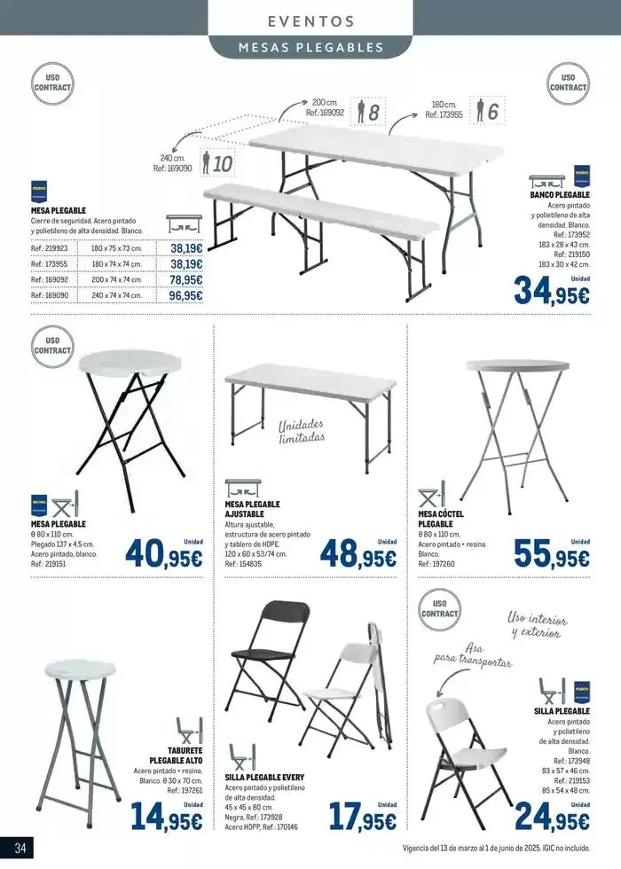 Catálogo de Especial Terrazas Canarias 13 de marzo al 1 de junio 2025 - Página 34
