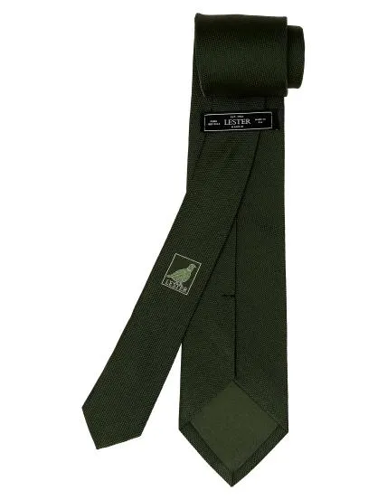 Corbata liso clasico Verde oscuro