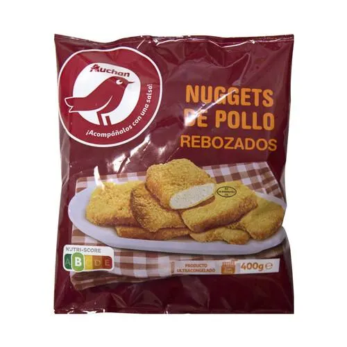 PRODUCTO ALCAMPO Nuggets de pollo rebozados y ultracongelados PRODUCTO ALCAMPO 400 g.