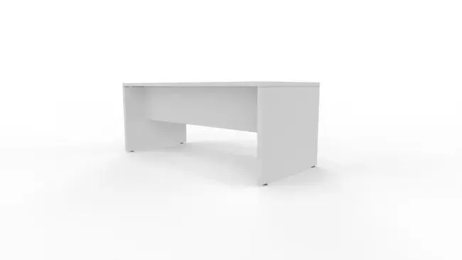 Mesa de escritorio de melamina New Pano blanco de 200x80x74cm