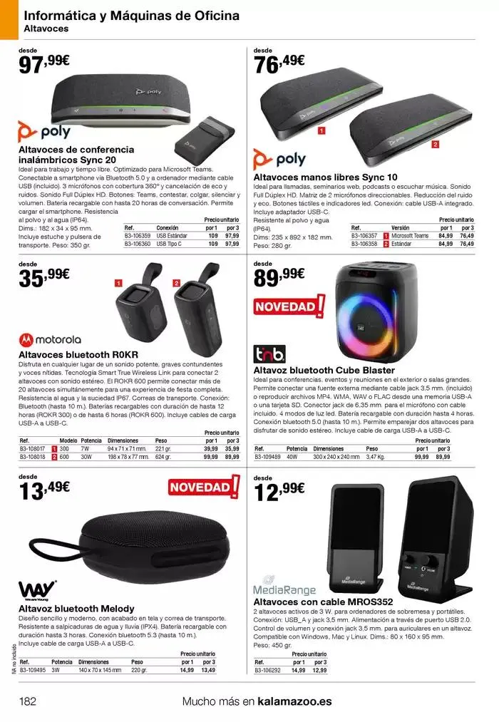 Catálogo de Staples Kalamazoo Catálogo General 9 de enero al 30 de septiembre 2025 - Página 182