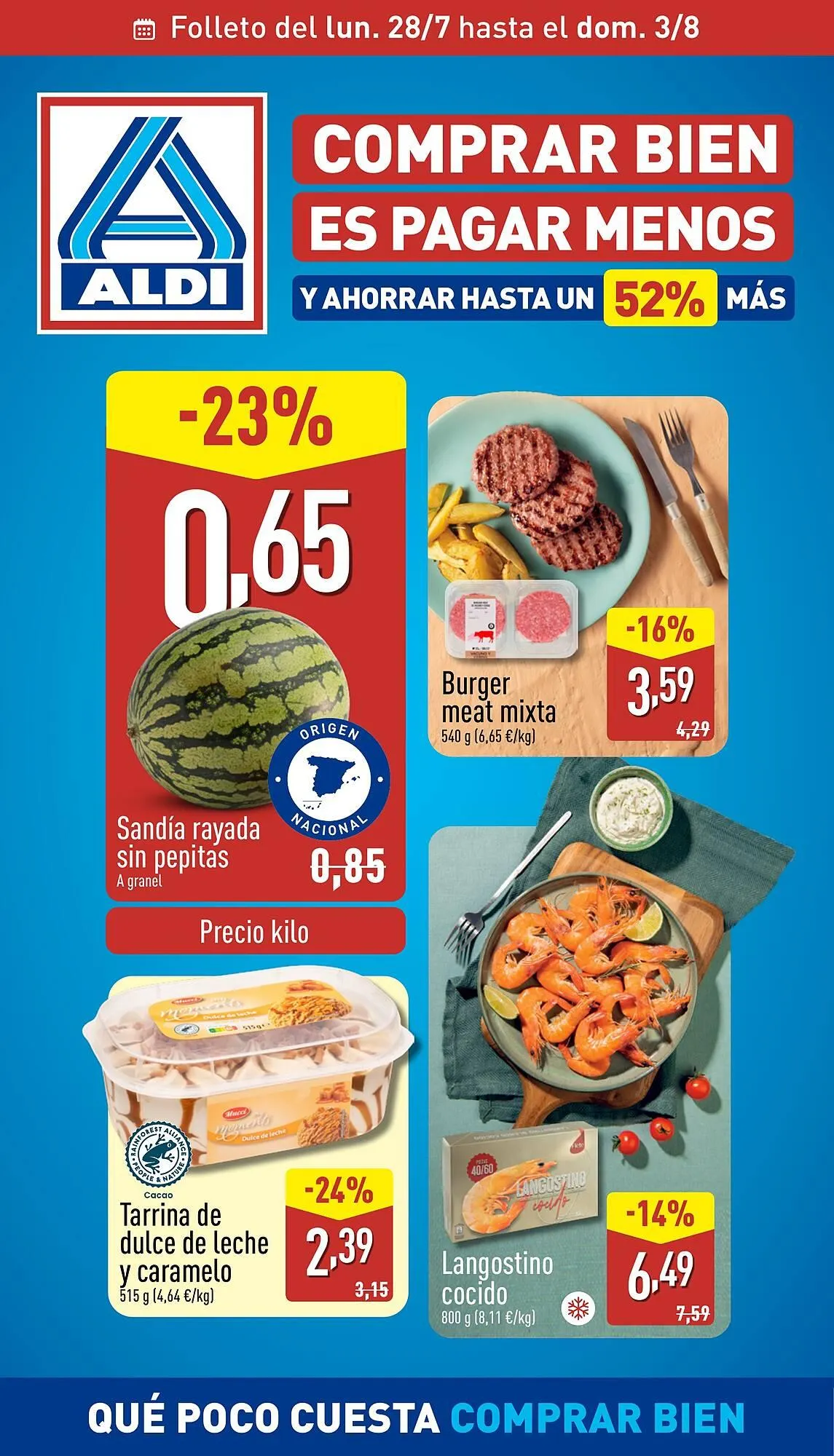 Catálogo de Folleto ALDI 28 de julio al 3 de agosto 2025 - Página 1
