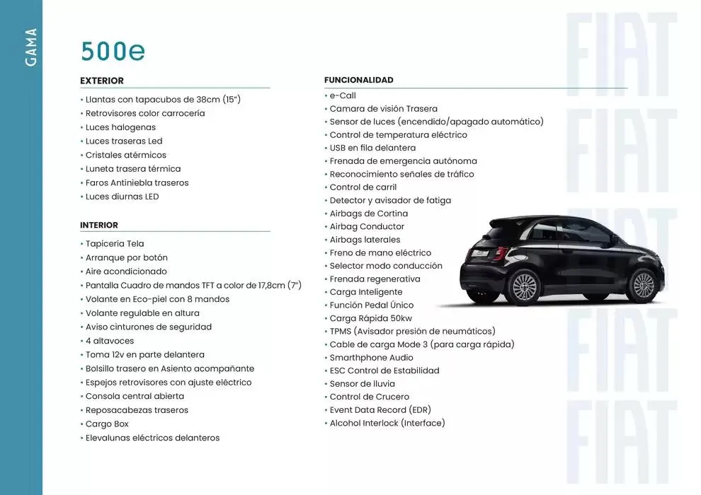 Catálogo de Fiat 500 ELÉCTRICO 6 de marzo al 31 de agosto 2025 - Página 4