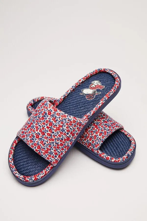 Zapatillas casa rafia Snoopy