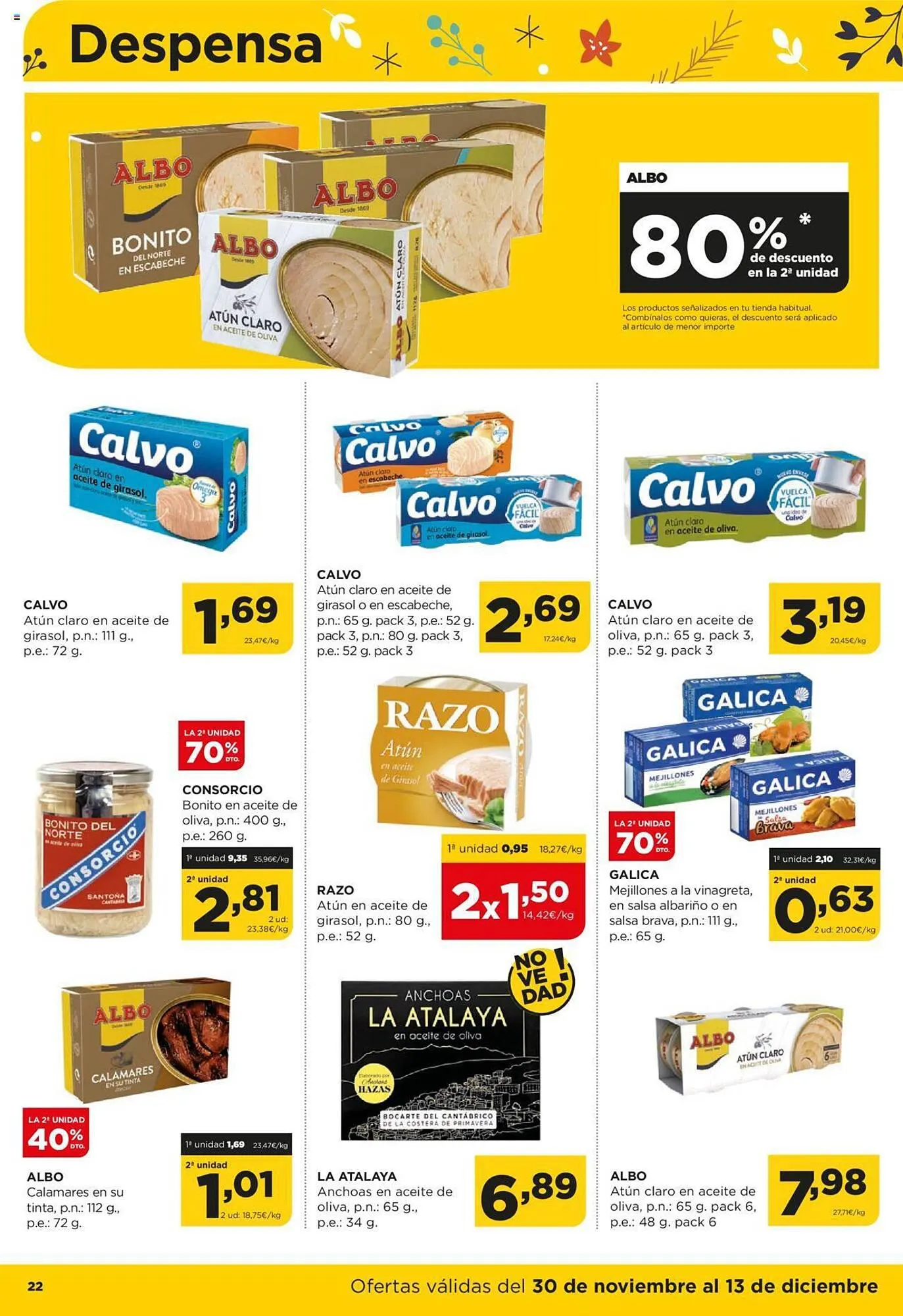 Catálogo de Folleto Alimerka 30 de noviembre al 13 de diciembre 2023 - Página 22