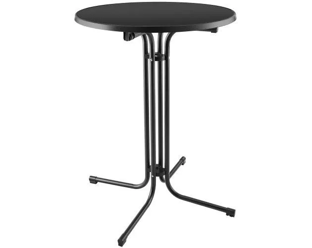 Mesa alta de bar plegable eren con funda 90 x 110 cm, negro