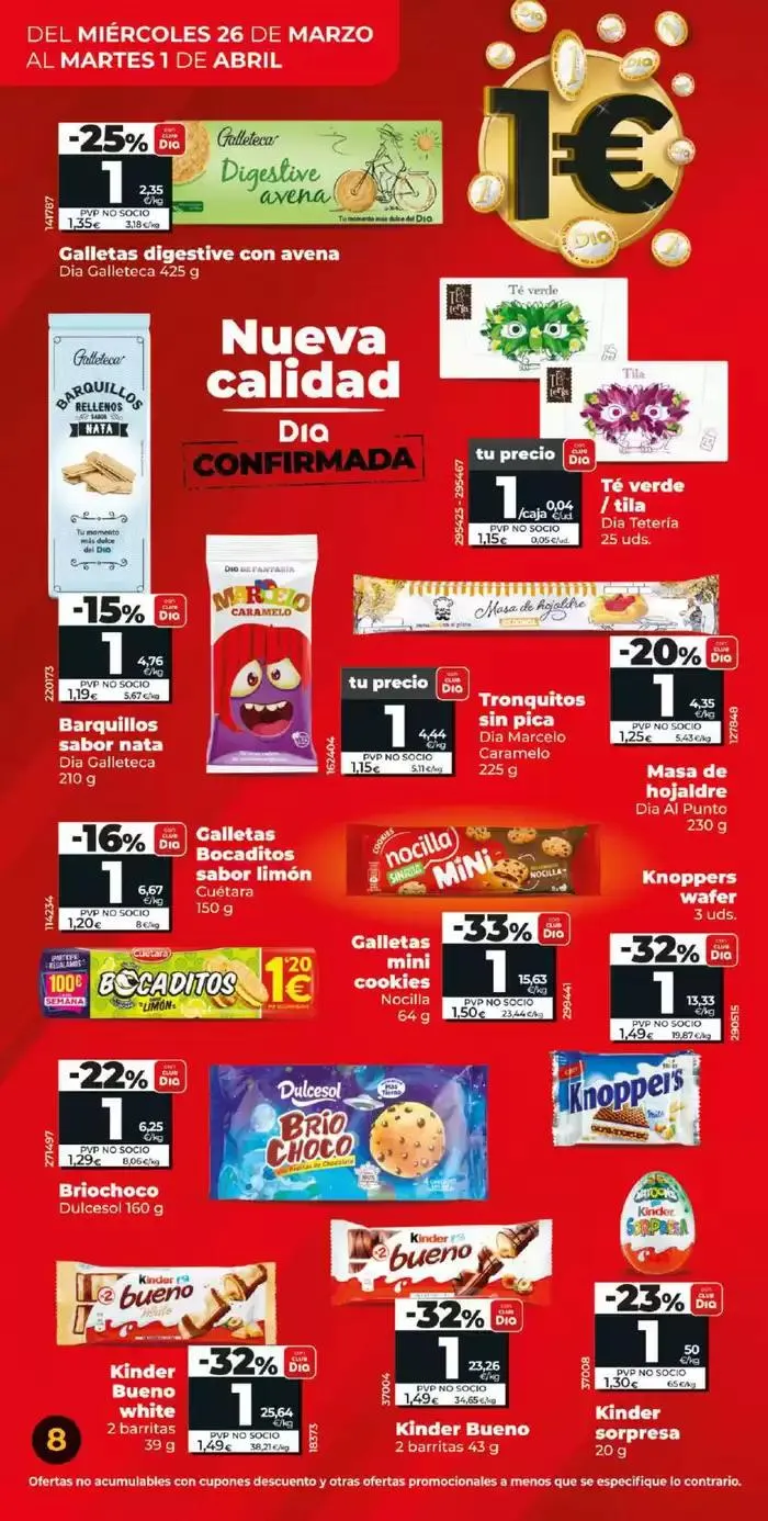 Catálogo de Más de 100 productos a 1€ del 26/03 al 01/04  26 de marzo al 1 de abril 2025 - Página 8