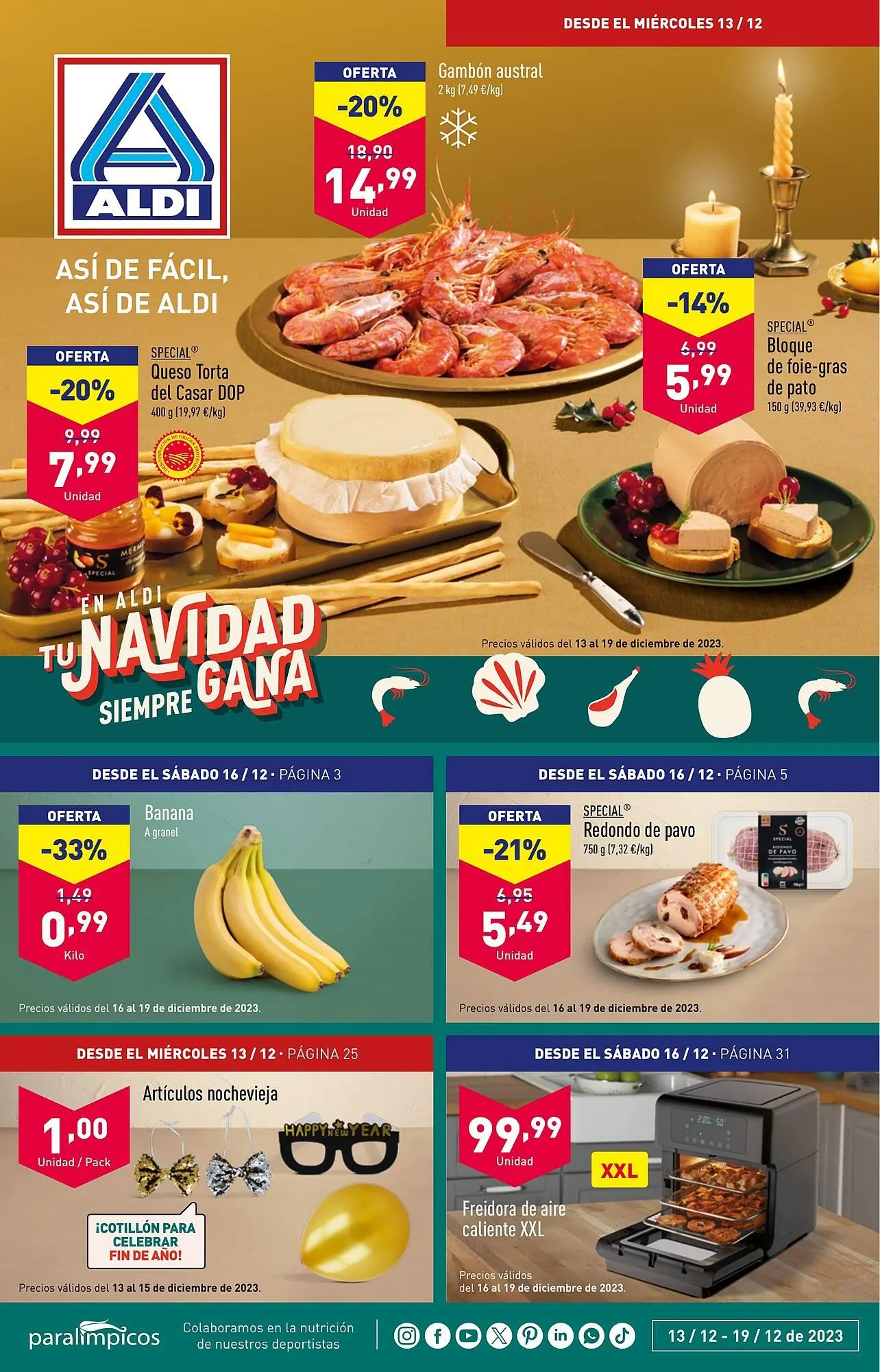Catálogo de Folleto ALDI 13 de diciembre al 19 de diciembre 2023 - Página 1