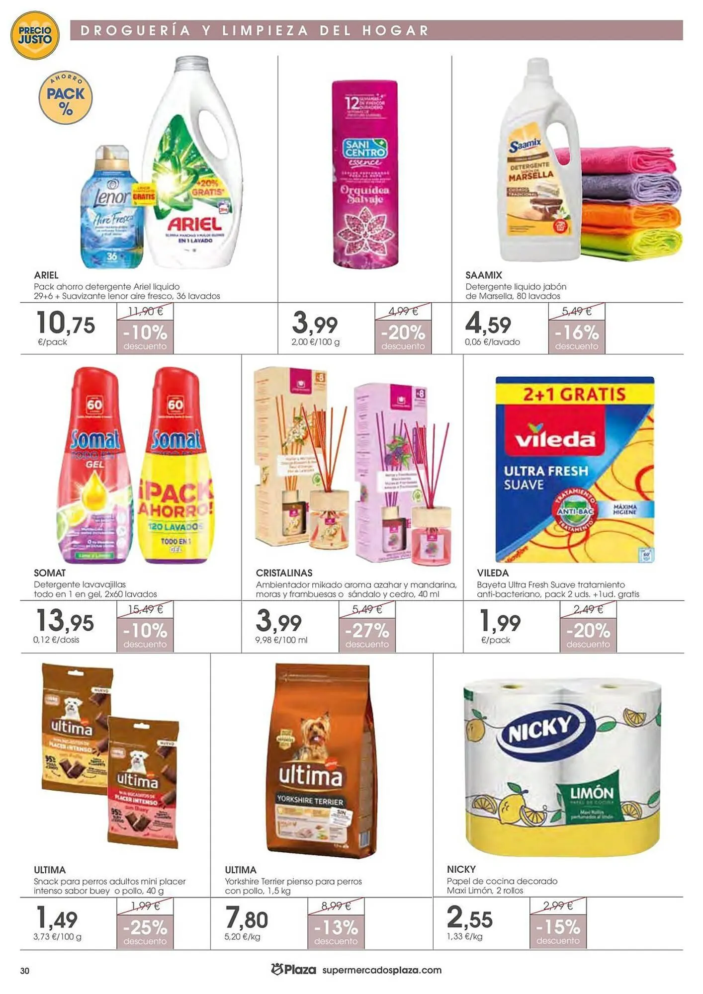 Catálogo de Folleto Supermercados Plaza 19 de marzo al 8 de abril 2026 - Página 30