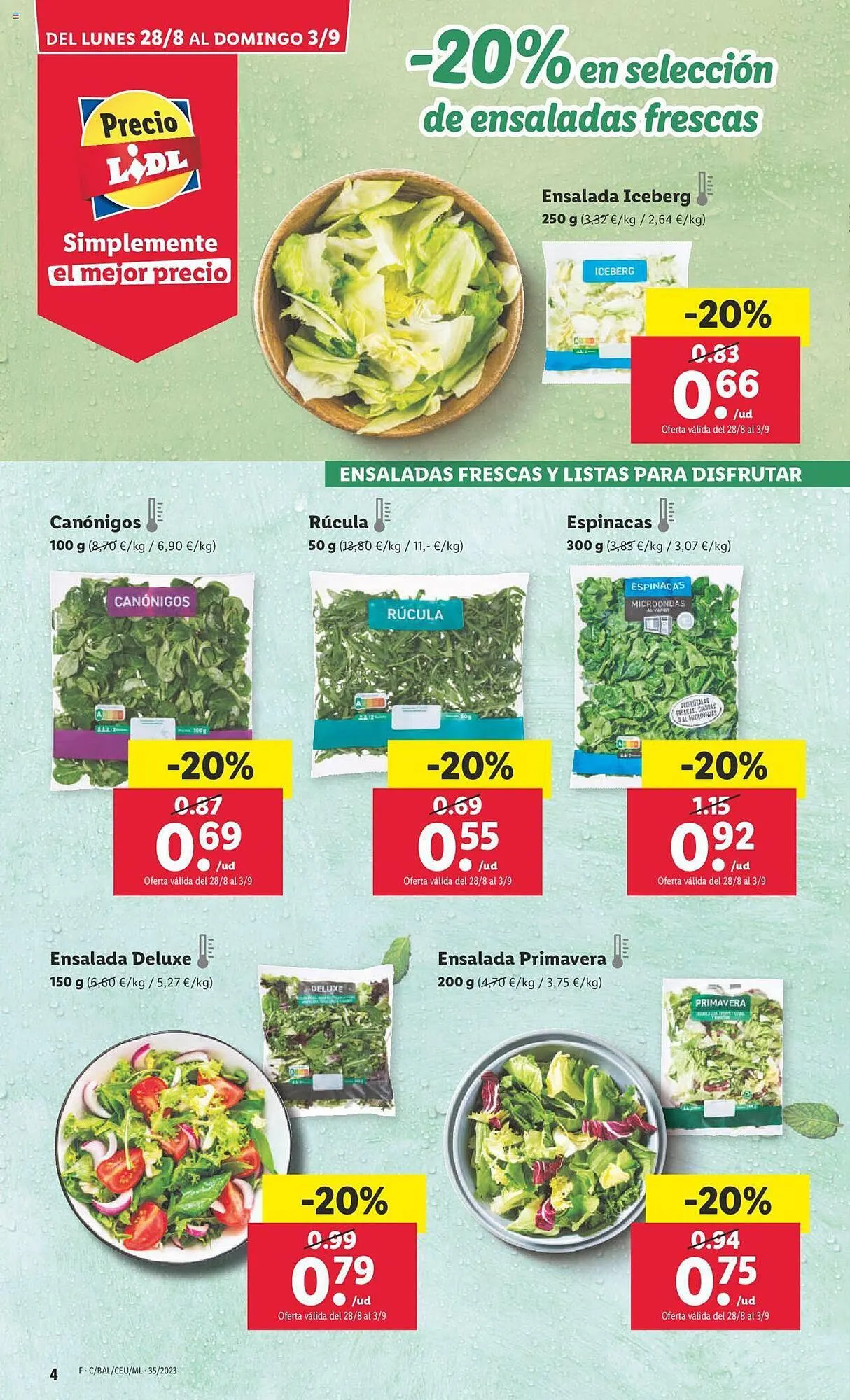 Catálogo de Folleto Lidl 28 de agosto al 3 de septiembre 2023 - Página 4