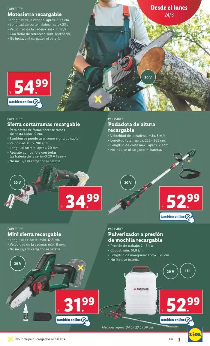 Catálogo de ¡Bazar Lidl! Ofertas válidas del 24/03 al 30/03 24 de marzo al 30 de marzo 2025 - Página 3