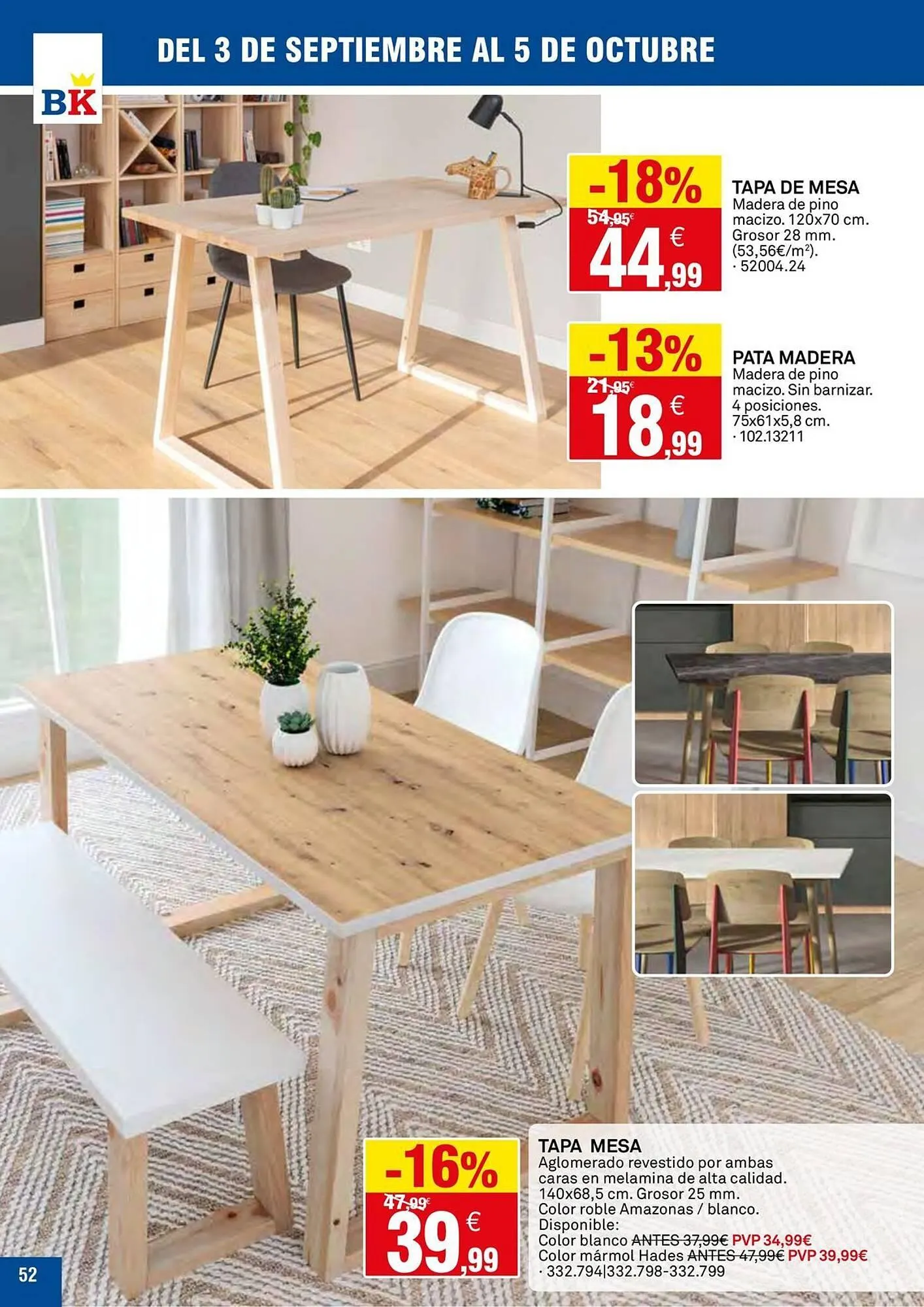 Catálogo de Catálogo Bricoking 3 de septiembre al 15 de octubre 2025 - Página 52