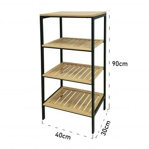 XZ-22117-1 ESTANTERIA 4 NIVELES 40*30*90*