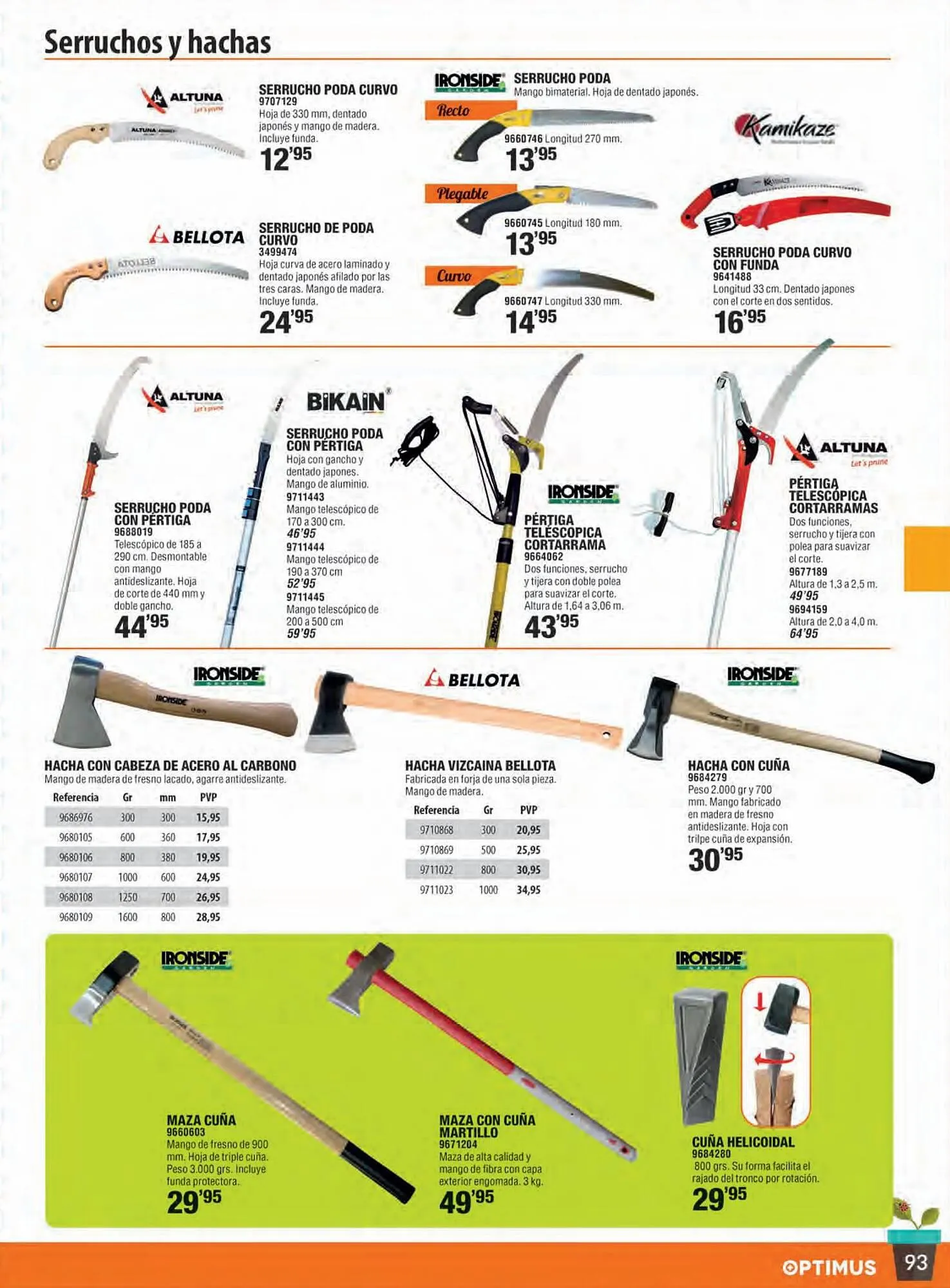 Catálogo de Folleto Optimus 27 de marzo al 31 de agosto 2023 - Página 93