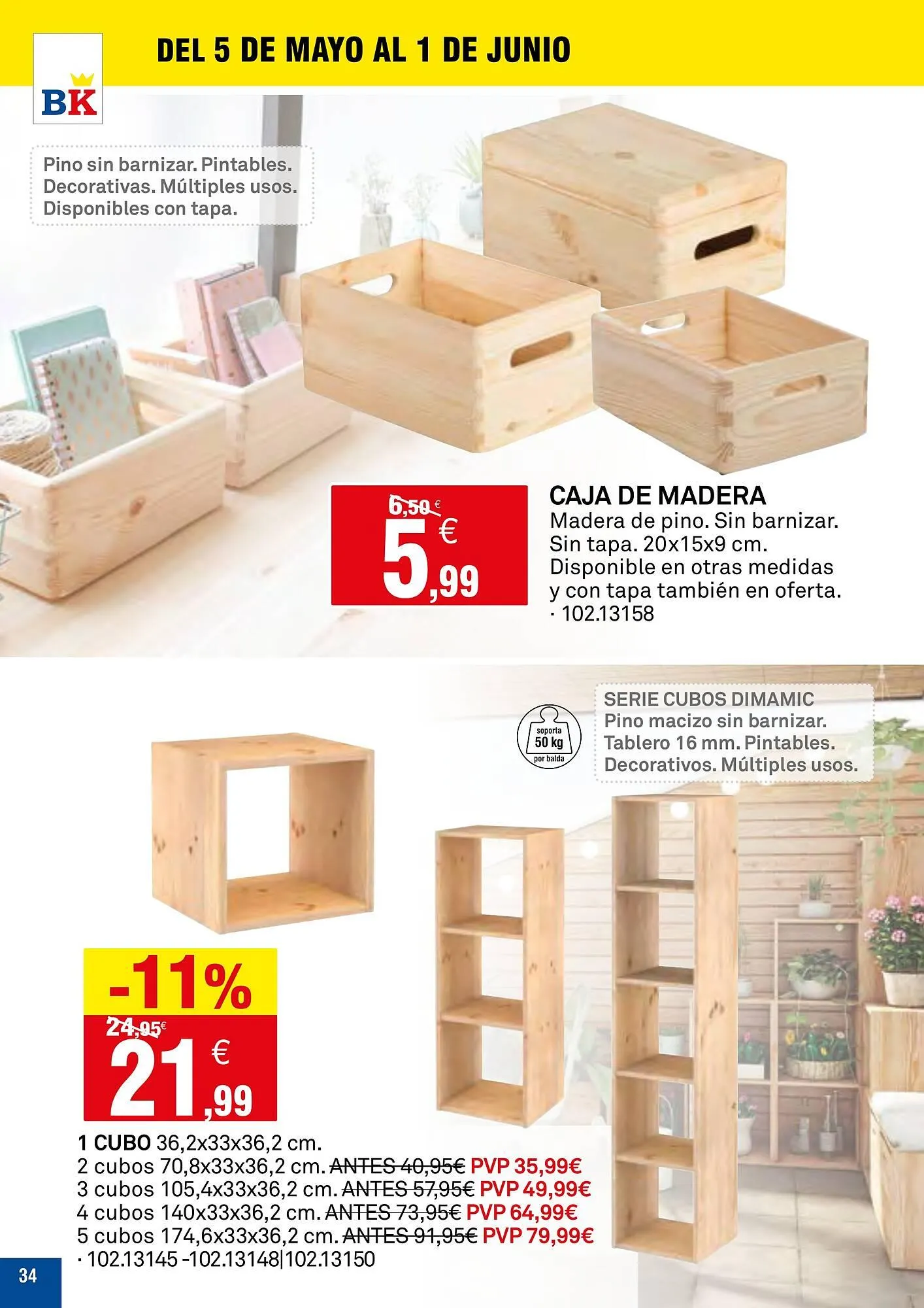 Catálogo de Folleto Bricoking 5 de mayo al 1 de junio 2025 - Página 34