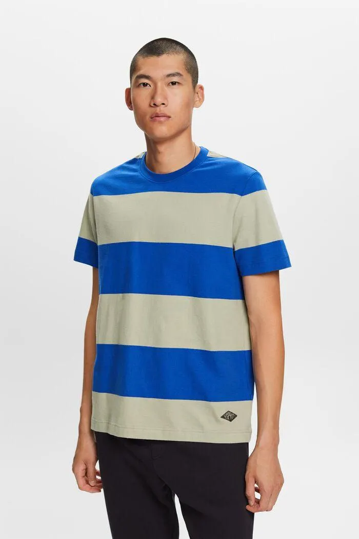 T-shirt rayé orné d’un logo