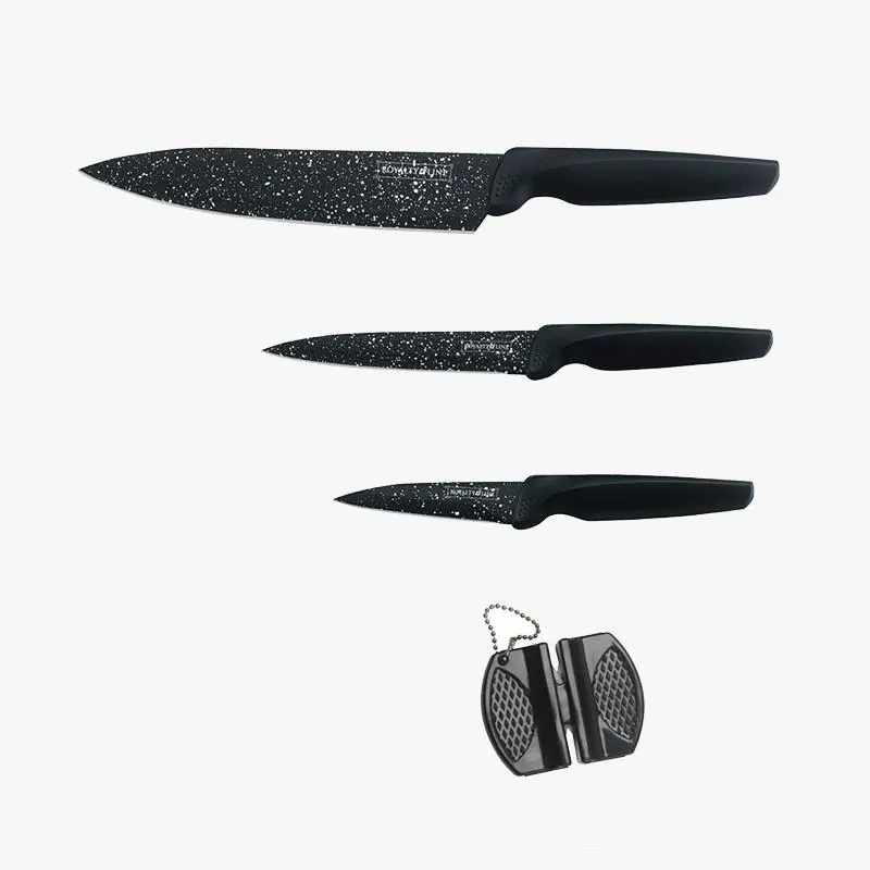 ROYALTY LINE SET 3 CUCHILLOS MÁRMOL Y AFILADOR