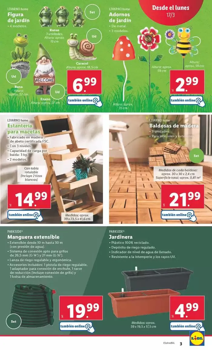 Catálogo de ¡Bazar Lidl! Ofertas válidas del 17/03 al 23/03 17 de marzo al 23 de marzo 2025 - Página 3