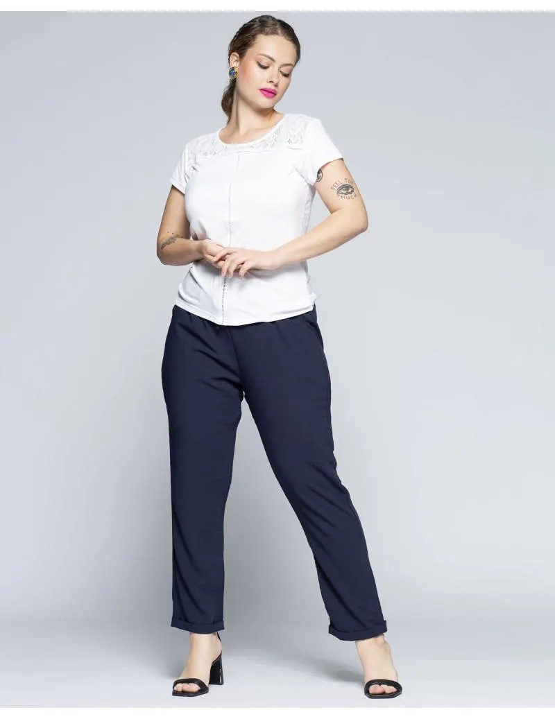 Camiseta Viscosa Crochet