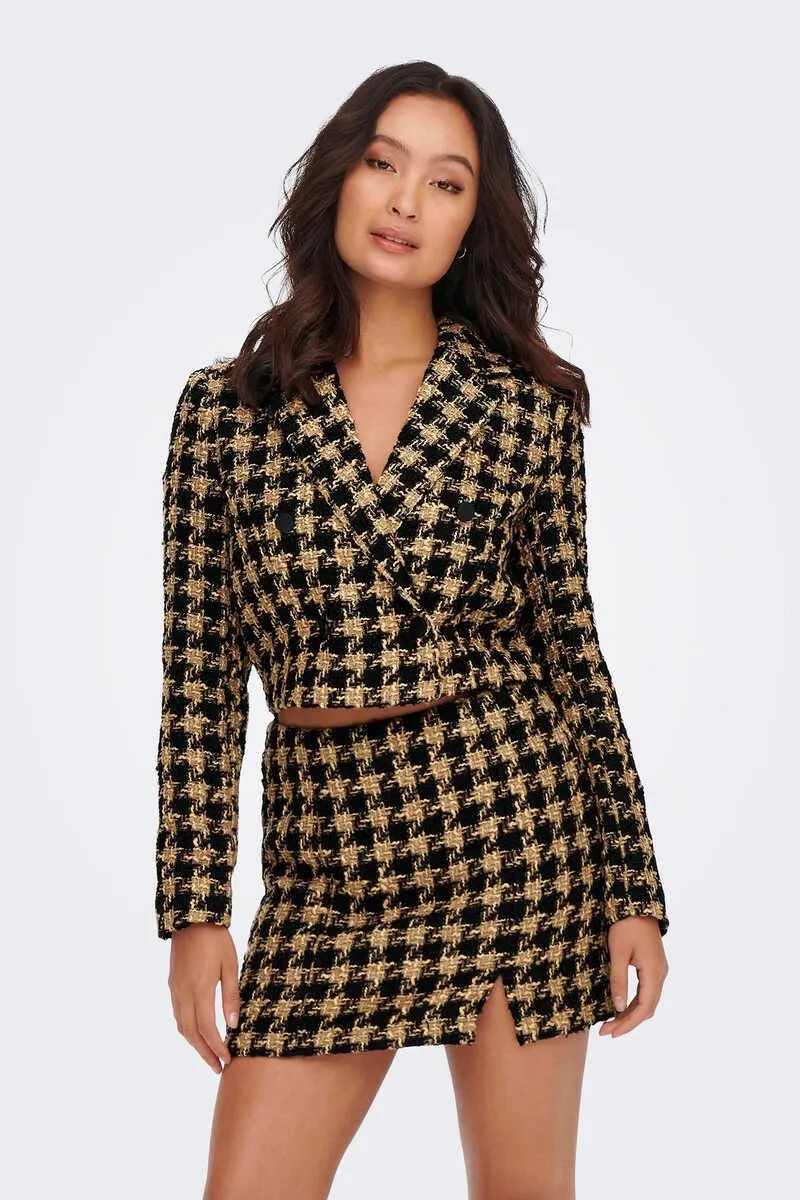 Americana crop tweed